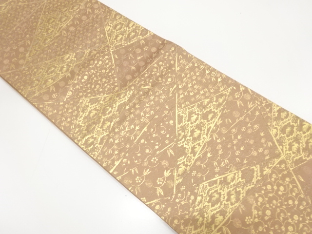 切りばめ風　名物裂織り出し　袋帯